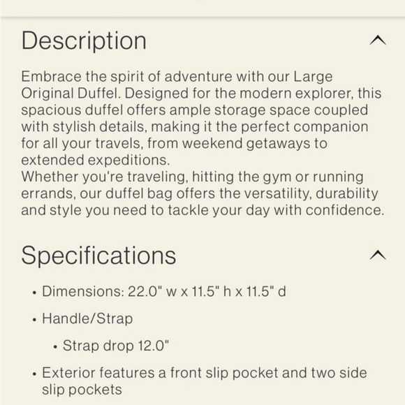 Vera Bradley Tomato Vines Duffel - Picture 8 of 8